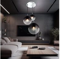 GLOBO LIGHTING Kugelleuchte, Leuchtmittel nicht inklusive, Chrom Decken Pendel