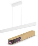 Philips Hue Smarte LED-Leuchte White & Color Ambiance Ensis Pendelleuchte wei&szlig;,