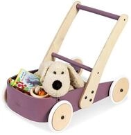 Pinolino&reg; Lauflernwagen Fiete Lauflernhilfe mit Bremssystem aus Holz in Lila,