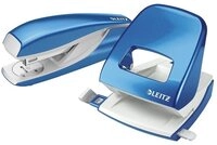 LEITZ Lochstanzer Locher & Tacker Set NeXXt WOW bis 30 Blatt(80g/qm) metallic...