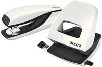 LEITZ Tischaufsatz Locher NeXXt 5008 und Heftger&auml;t NeXXt 5502 im Set perlwei&szlig;