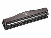 BIND Lochstanzer 1 Systemlocher T5005 für A5-A4 Formate schwarz, 2-, 4-, 6-
