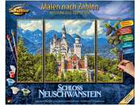 Schipper Malen nach Zahlen Meisterklasse Triptychon - Schloss Neuschwanstein,...