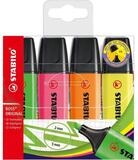 STABILO Marker BOSS&reg; Original, (4-tlg), Textmarker, schnelltrockend