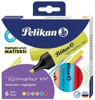 Pelikan Marker Pelikan Textmarker 490 nachf&uuml;llbar, 6er