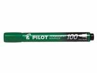 PILOT PILOT Permanent-Marker 100, Rundspitze, grün Tintenpatrone