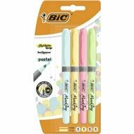 BIC Marker 4 Highlighter Grip Pastel Textmarker farbsortiert