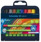 Schneider Fineliner Link-it 8er-Set, (Aufstellbox)