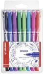 STABILO Fineliner STABILO SENSOR Fineliner - 0,3 mm - 8er Set