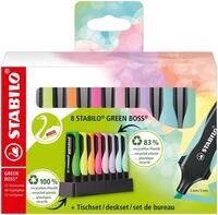 STABILO Marker STABILO Textmarker GREEN BOSS&reg; 8er Tischset