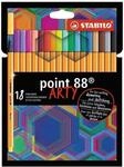 STABILO Fineliner STABILO point 88 ARTY Fineliner - 0,4 mm - 18er Set