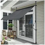 pro.tec Klemmmarkise &raquo;Stem&laquo; ohne Bohren Stahlgestell 400x120x220-309 cm Grau...