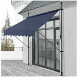 pro.tec Klemmmarkise &raquo;Stem&laquo; ohne Bohren Stahlgestell 350x120x220-309 cm...