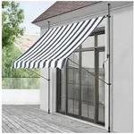 pro.tec Klemmmarkise &raquo;Stem&laquo; ohne Bohren Stahlgestell 350x120x220-309 cm