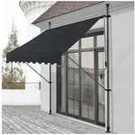 pro.tec Klemmmarkise &raquo;Stem&laquo; ohne Bohren Stahlgestell 350x120x220-309 cm...