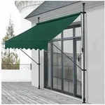 pro.tec Klemmmarkise &raquo;Stem&laquo; ohne Bohren Stahlgestell 150x120x220-309 cm...