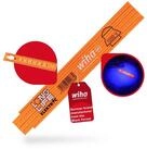 Wiha Zollstock Longlife (42068), 2m, Meterstab, metrisch, orange, Elekriker,...