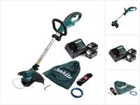 Makita Benzin-Motorsense UR 100 DSME Akku Rasentrimmer 10,8V + 2x Akku 4,0Ah + Lader