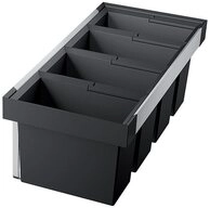 Blanco M&uuml;lltrennsystem Flexon II 90/4, Kunststoff, Stahlblech, 900 mm Untermass