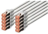 Digitus Digitus CAT 6 S/FTP Patchkabel, 10 St&uuml;ck LAN-Kabel
