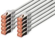 Digitus CAT 6 S/FTP Patchkabel, 10 St&uuml;ck Netzwerkkabel