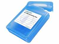 LogiLink Festplattenhülle Schutz-Box für 3,5" HDDs Blau
