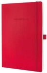 Sigel Notizbuch Notizbuch Conceptum A4 194 Seiten Softcover kariert 80g red