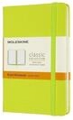 MOLESKINE Notizbuch Moleskine Classic, Notizbuch Pocket/A6 Liniert, Limetten...