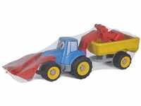 SIMBA Sandform-Set Outdoor Spielzeug Sand & Strand Traktor mit Anhänger...