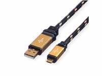 ROLINE GOLD USB 2.0 Kabel USB-Kabel, USB 2.0 Typ A Männlich (Stecker), USB 2.0...
