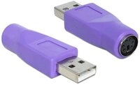 Delock DeLOCK 65461 Kabeladapter USB-A PS/2 Violett USB-Adapter