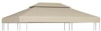 vidaXL Pavillon-Ersatzdach Pavillon-Dachplane Ersatzdach 310 g/m&sup2; Beige 3&times;4 m, 300