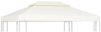 vidaXL Pavillon-Ersatzdach Pavillon-Ersatzdach 310 g/m&sup2; Cremewei&szlig; 3x4 m, 300 x 400