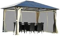 BRAST Pavillon Summerdream Aluminium 3x4m Garten Moskitonetz T&Uuml;V gepr&uuml;ft, mit...