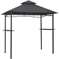 vidaXL Partyzelt BBQ-Pavillon 240x150x255 cm Anthrazit Stahl