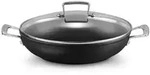 LE CREUSET Bratpfanne Aluminium-Antihaft Profipfanne mit Deckel, Aluminium, &Oslash; 28 cm,