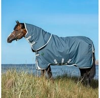 Horseware Pferde-Thermodecke Horseware Amigo AmEco 12 Turnout Plus 250g - Dark Blue