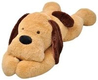 vidaXL Greifspielzeug Hund Kuscheltier Pl&uuml;sch Braun 120 cm