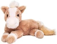 Uni-Toys Kuscheltier Pferd, liegend - hellbraun o. dunkelbraun - 28 cm - Pl&uuml;sch,