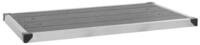 vidaXL Duschwanne Garten-Duschwanne WPC Edelstahl 110 x 62 cm Grau