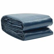 vidaXL Pool-Abdeckplane, Treibende Pool-Solarplane PE 300 cm Schwarz und Blau