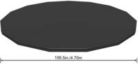 BESTWAY Pool-Abdeckplane Bestway Flowclear Abdeckplane PVC &Oslash; 470 cm
