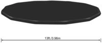 BESTWAY Pool-Abdeckplane Bestway Flowclear Abdeckplane PVC &Oslash; 401 cm