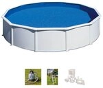 Gre Rundpool FIDJI inkl. Zubeh&ouml;r (Set, 4-tlg), H&ouml;he: 120 cm, in versch. Gr&ouml;&szlig;en