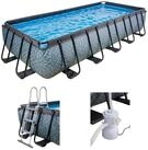 EXIT Framepool (Set, 3-tlg), LxBxH: 540x250x100 cm, inkl. Filterpumpe und