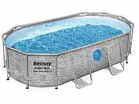 Bestway Power Steel Swim Vista - Frame Pool Komplett-Set 427 x 250 x 100 cm mit...