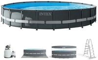 Intex Pool Ultra XTR (610x122cm), inkl. Sandfilterpumpe, Leiter & Planen