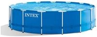 Intex Pool Frame Pool Set (457x122cm), inkl. Leiter, Abdeckplane, Bodenplane und