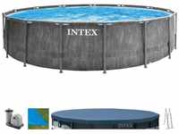 Intex Pool 26744GN - Greywood Prism Frame Pool 549x122cm