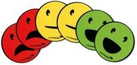 LEGAMASTER Magnet Smiley gemischt Magnete Motiv, Kunststoff &Oslash; 5,0 cm, 6 St.